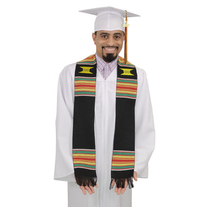 Ready to Customize Graduation Kente Stole, Handwoven Kente Sash Cloth - Graduation Seller