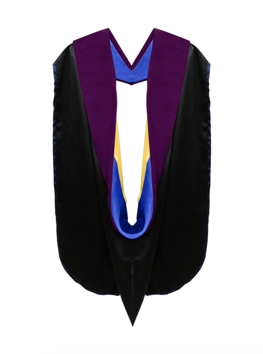 Doctor of Law Hood - Royal Blue & Gold - Graduation Seller