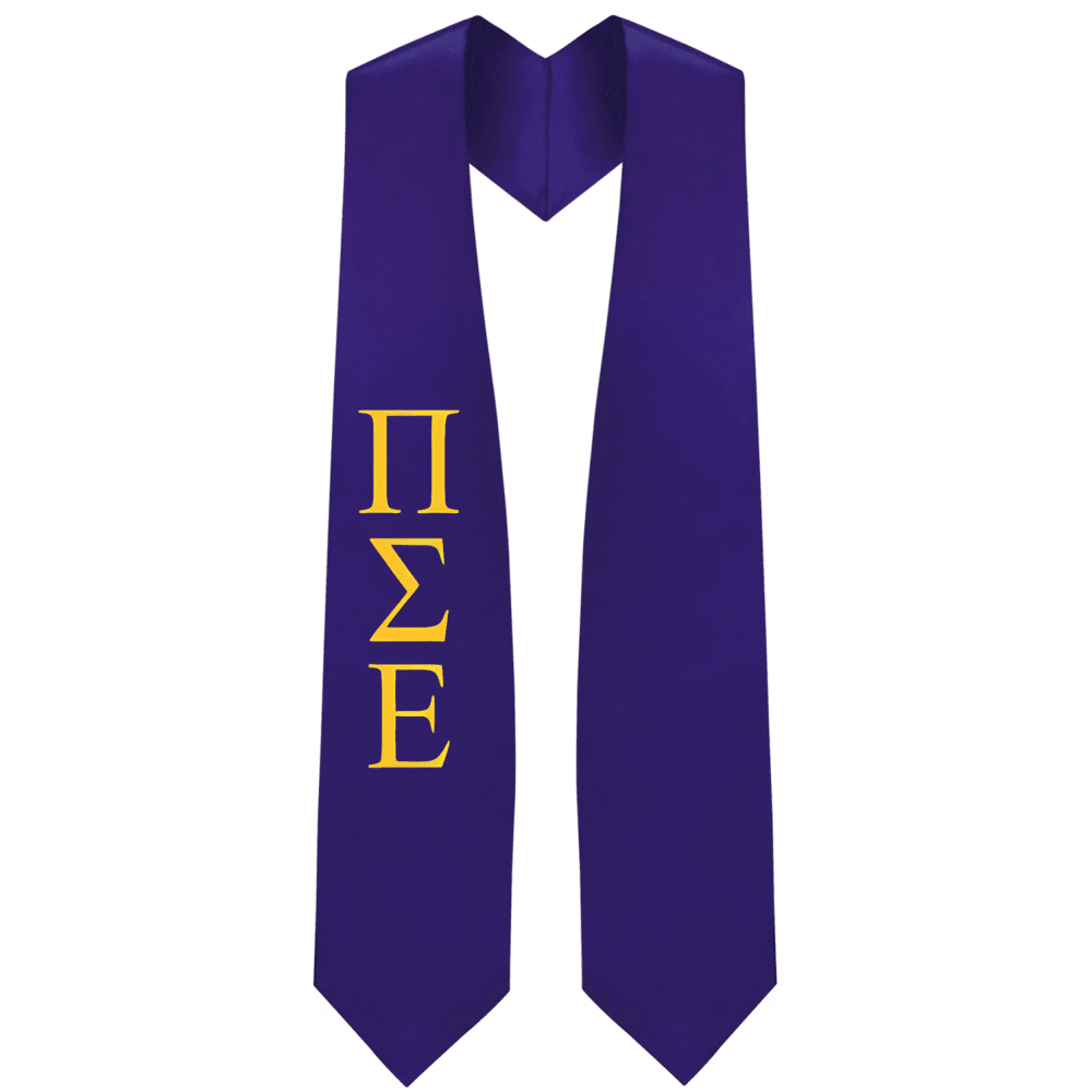 Pi Sigma Epsilon Greek Lettered Stole - Graduation Seller