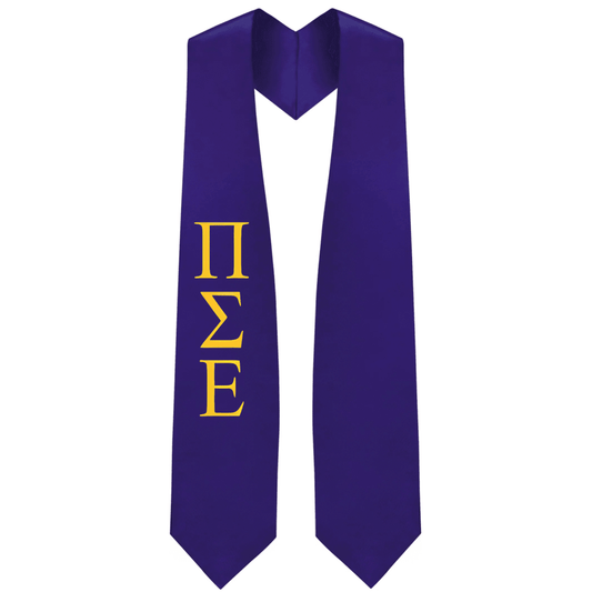 Pi Sigma Epsilon Greek Lettered Stole - Graduation Seller