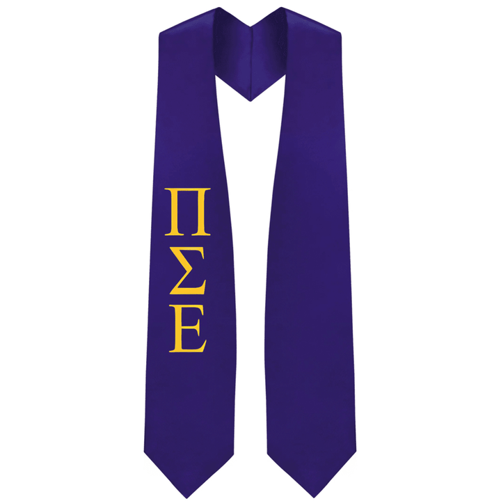 Pi Sigma Epsilon Greek Lettered Stole - Graduation Seller