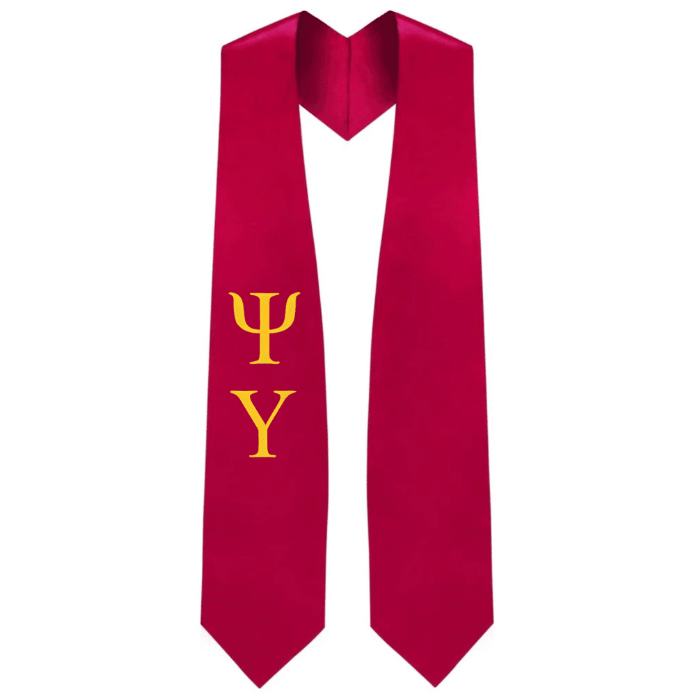Psi Upsilon Greek Lettered Stole - Graduation Seller