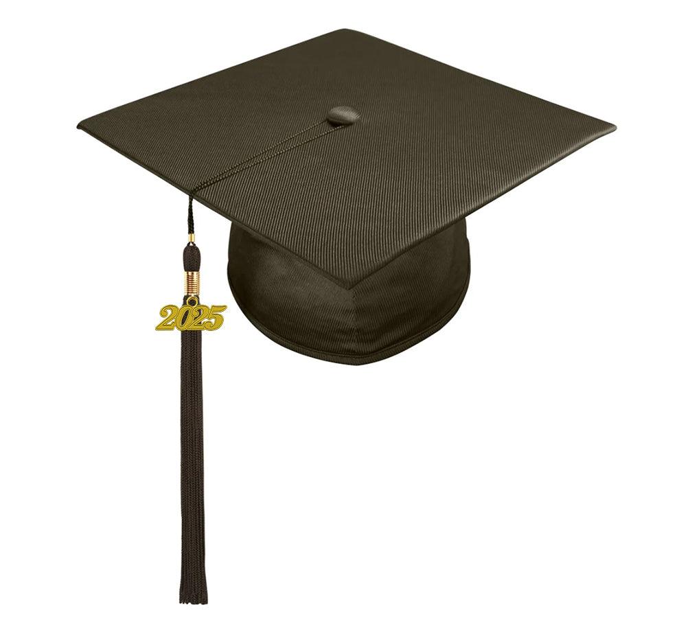 Shiny Brown Elementary Cap & Tassel - Graduation Seller