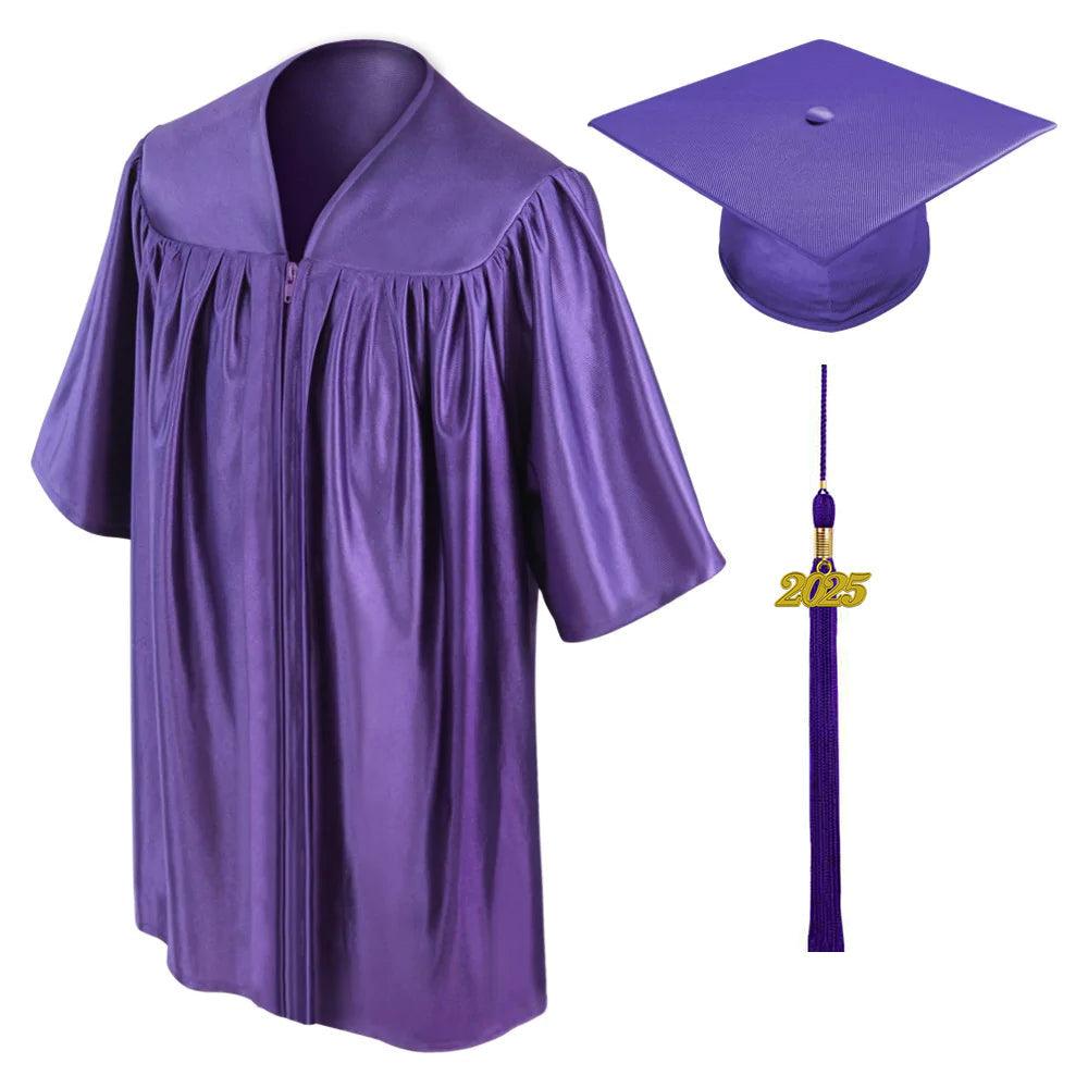 Shiny Purple Kindergarten/Preschool Cap & Gown - Graduation Seller
