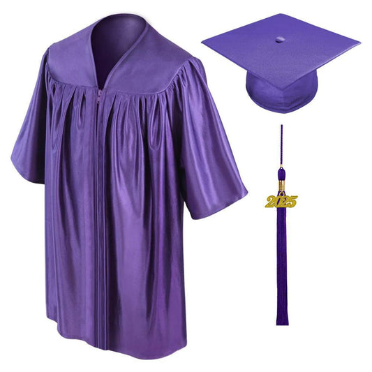 Shiny Purple Kindergarten/Preschool Cap & Gown - Graduation Seller