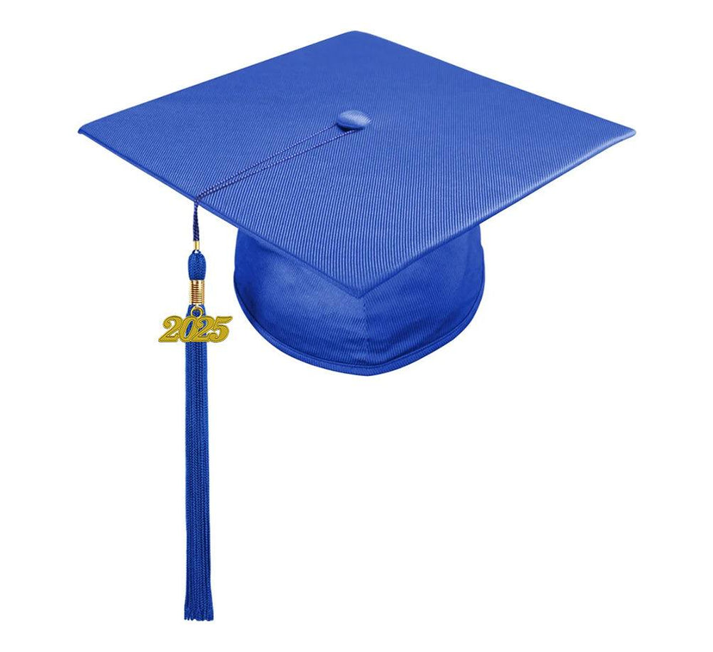 Shiny Royal Blue Kindergarten/Preschool Cap & Tassel - Graduation Seller
