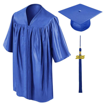 Shiny Royal Blue Kindergarten/Preschool Cap & Gown - Graduation Seller
