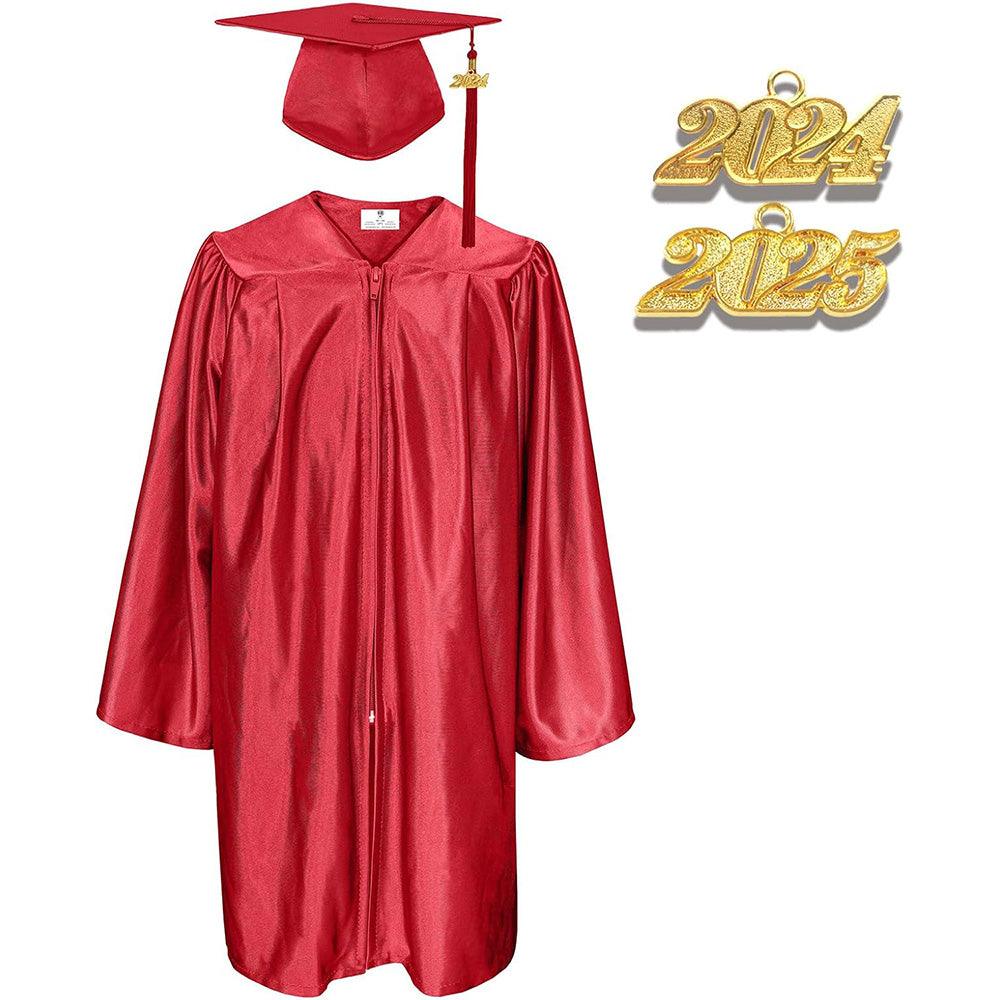 12 Colors Shiny Kindergarten/Preschool Graduation Cap and Gown - Graduation Seller