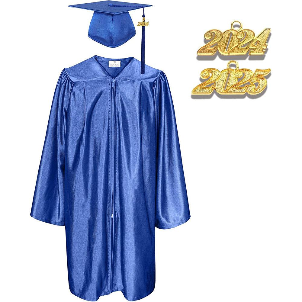 12 Colors Shiny Kindergarten/Preschool Graduation Cap and Gown - Graduation Seller