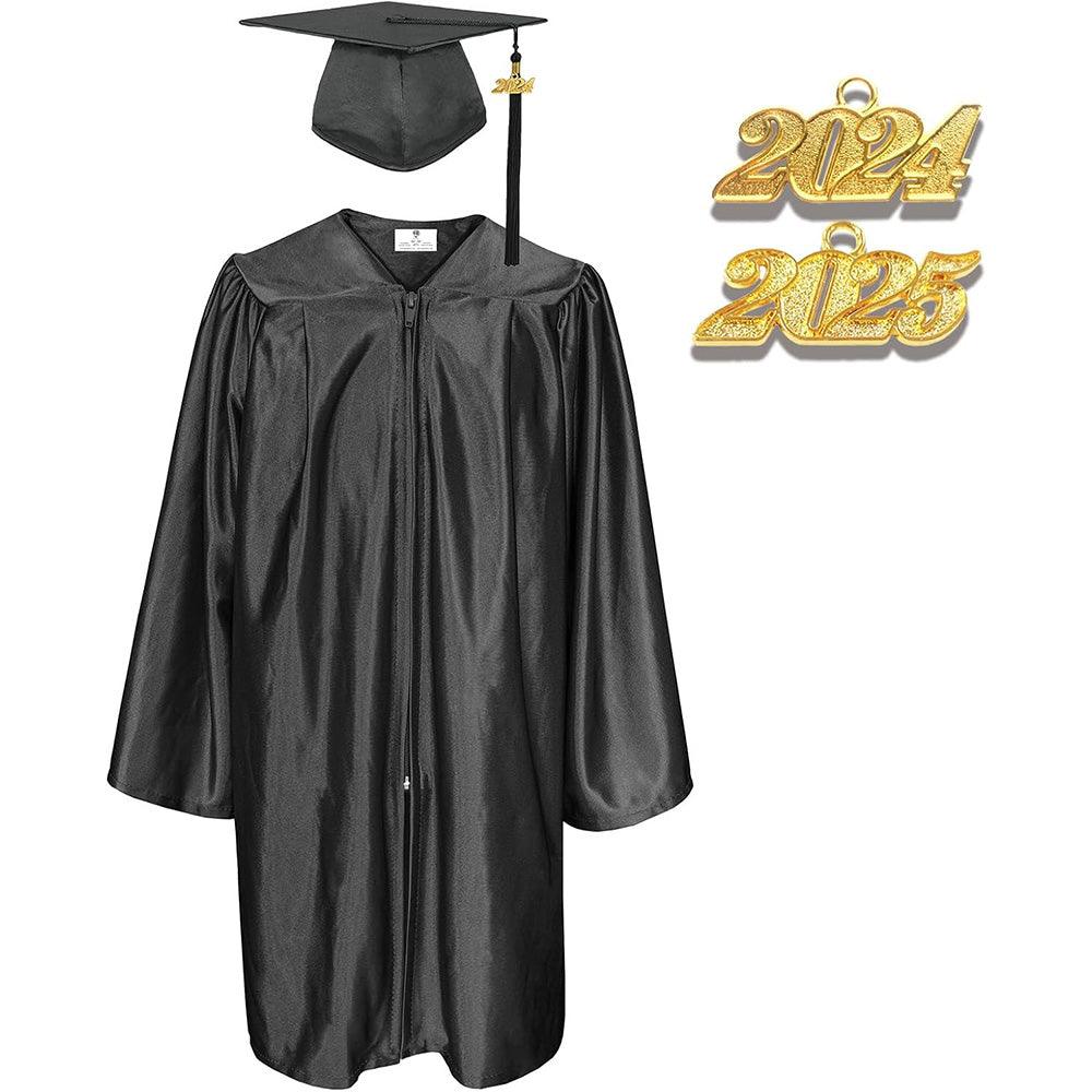 12 Colors Shiny Kindergarten/Preschool Graduation Cap and Gown - Graduation Seller