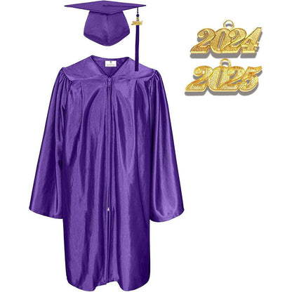12 Colors Shiny Kindergarten/Preschool Graduation Cap and Gown - Graduation Seller