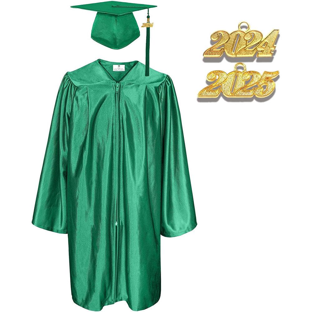 12 Colors Shiny Kindergarten/Preschool Graduation Cap and Gown - Graduation Seller