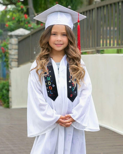 Preschool Graduation Printed Kids Sash Stole – 3 Colors Available - Graduation Seller