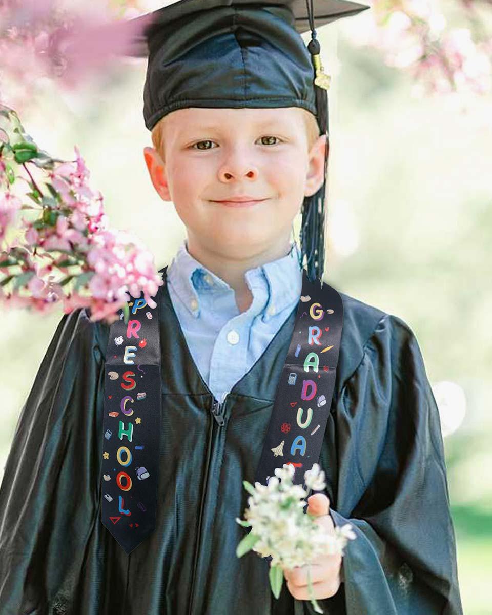Preschool Graduation Printed Kids Sash Stole – 3 Colors Available - Graduation Seller
