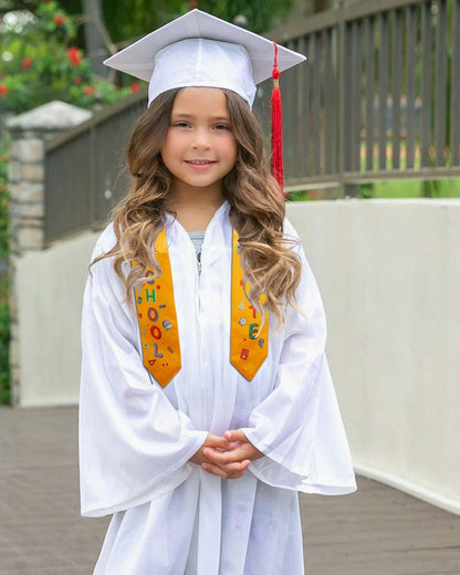 Preschool Graduation Printed Kids Sash Stole – 3 Colors Available - Graduation Seller