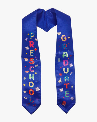 Preschool Graduation Printed Kids Sash Stole – 3 Colors Available - Graduation Seller