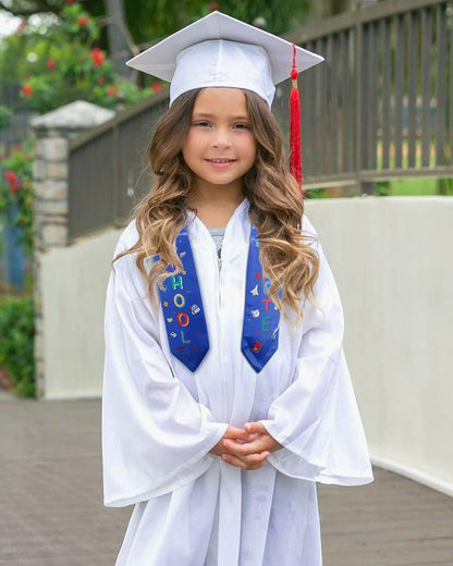 Preschool Graduation Printed Kids Sash Stole – 3 Colors Available - Graduation Seller