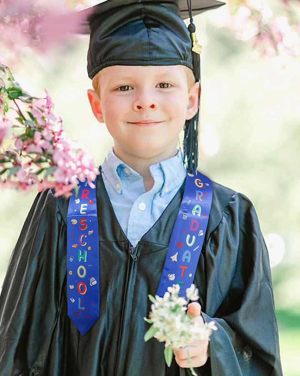 Preschool Graduation Printed Kids Sash Stole – 3 Colors Available - Graduation Seller
