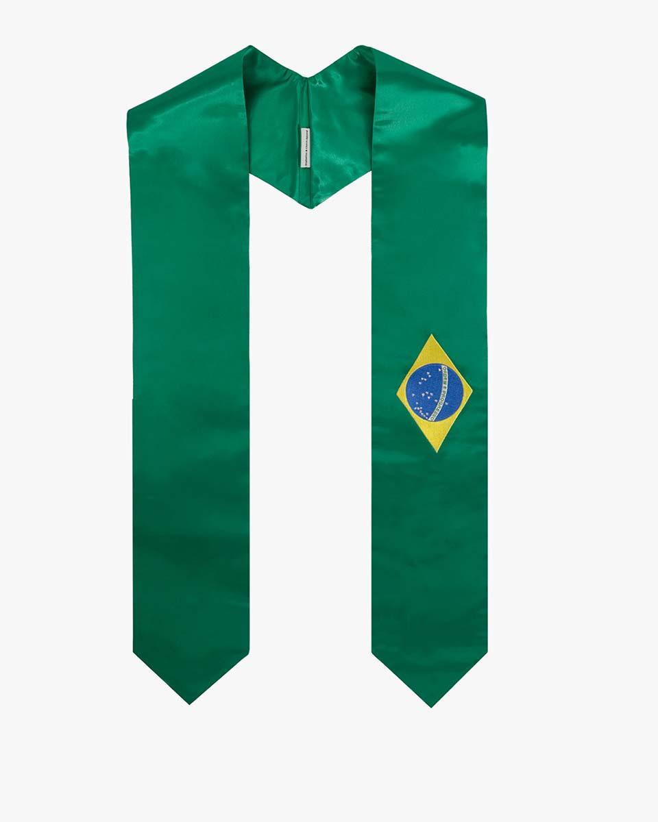 17 Country Flag Graduation Stoles Embroidery Sashes for Study Aboard International Students - Graduation Seller