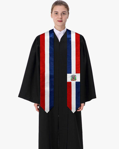 17 Country Flag Graduation Stoles Embroidery Sashes for Study Aboard International Students - Graduation Seller