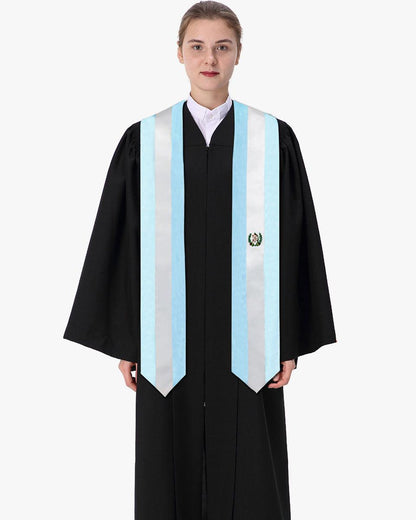 17 Country Flag Graduation Stoles Embroidery Sashes for Study Aboard International Students - Graduation Seller