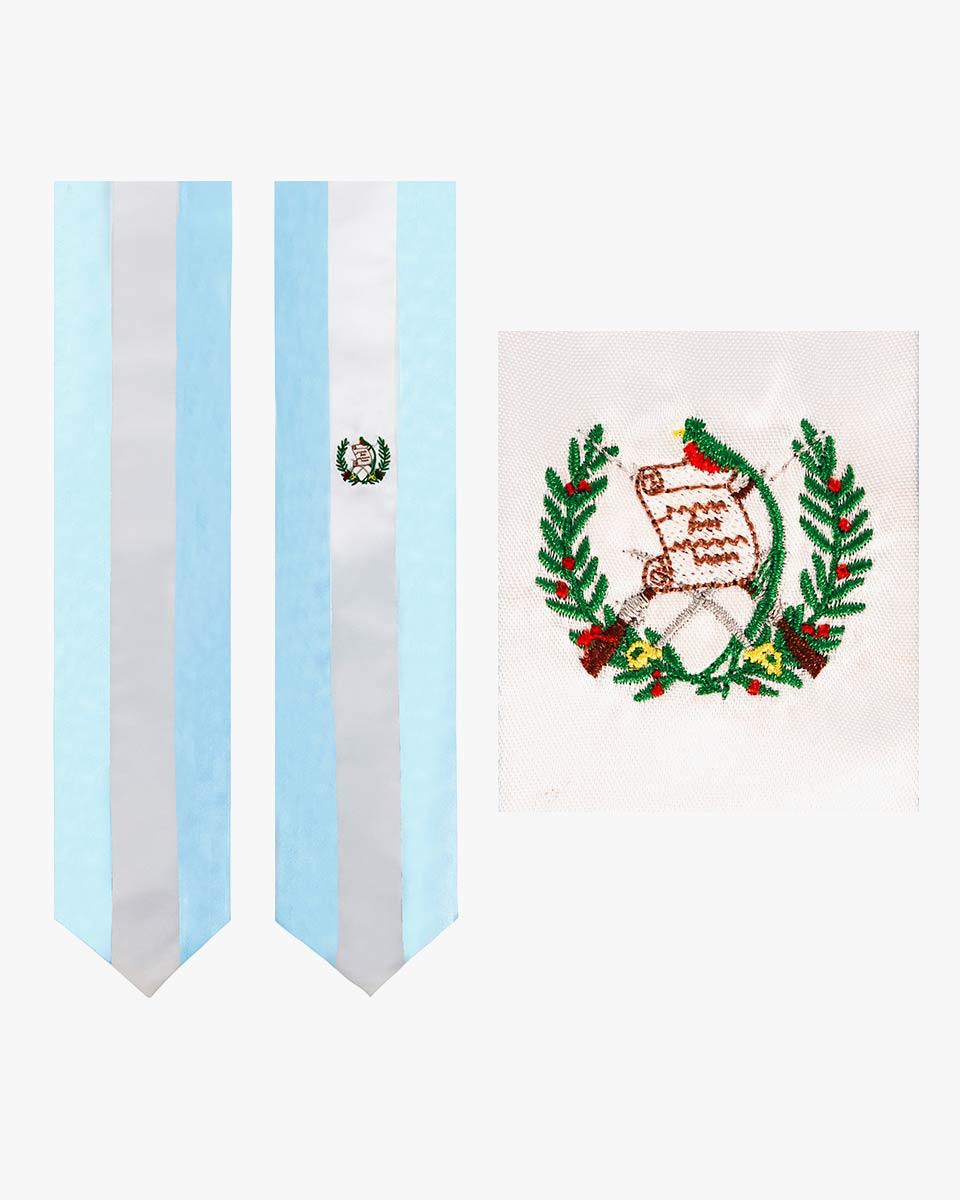 17 Country Flag Graduation Stoles Embroidery Sashes for Study Aboard International Students - Graduation Seller