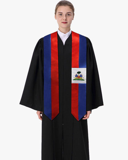 17 Country Flag Graduation Stoles Embroidery Sashes for Study Aboard International Students - Graduation Seller