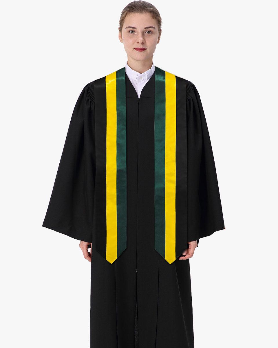 17 Country Flag Graduation Stoles Embroidery Sashes for Study Aboard International Students - Graduation Seller