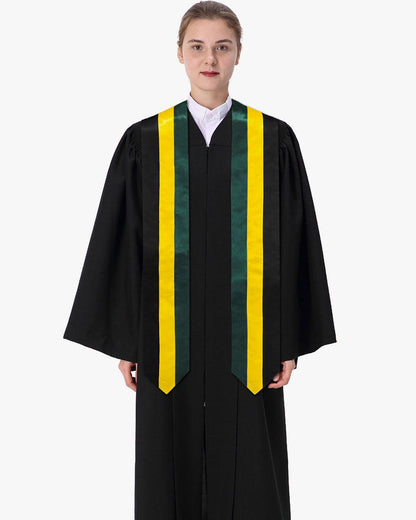 17 Country Flag Graduation Stoles Embroidery Sashes for Study Aboard International Students - Graduation Seller