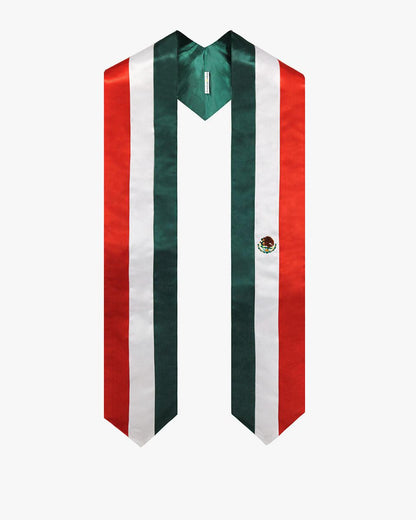 17 Country Flag Graduation Stoles Embroidery Sashes for Study Aboard International Students - Graduation Seller