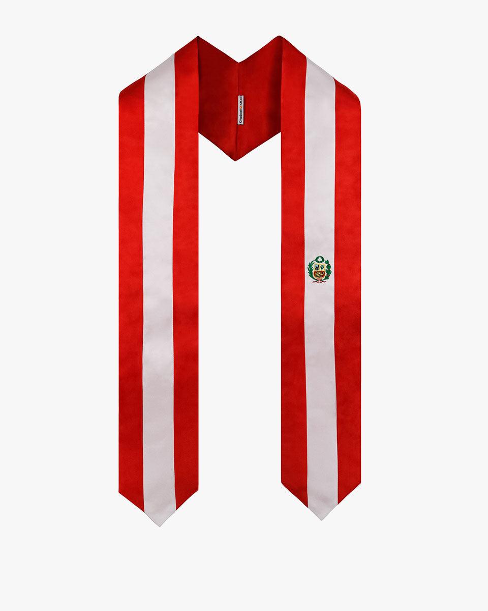 17 Country Flag Graduation Stoles Embroidery Sashes for Study Aboard International Students - Graduation Seller