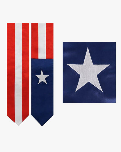 17 Country Flag Graduation Stoles Embroidery Sashes for Study Aboard International Students - Graduation Seller