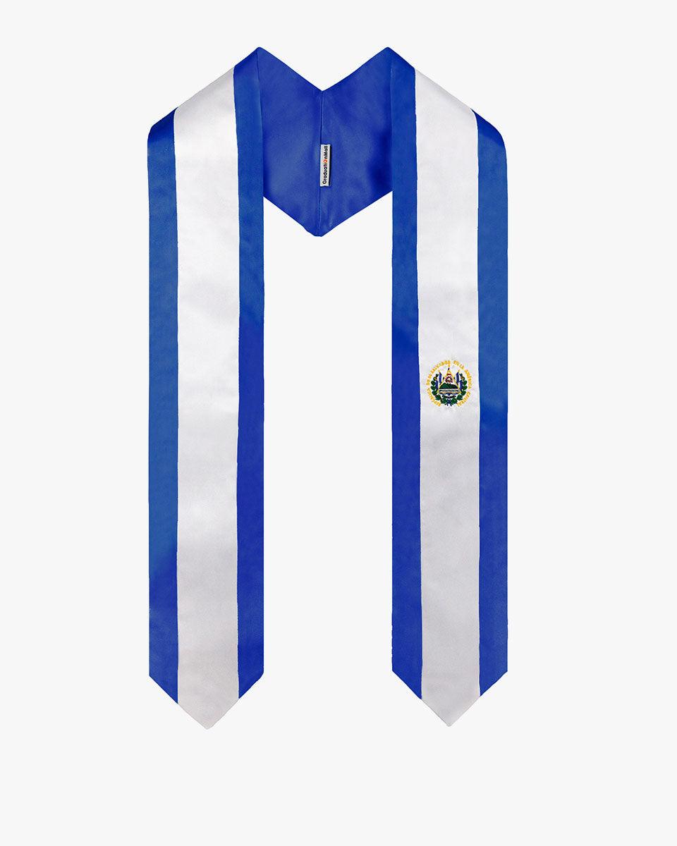 17 Country Flag Graduation Stoles Embroidery Sashes for Study Aboard International Students - Graduation Seller