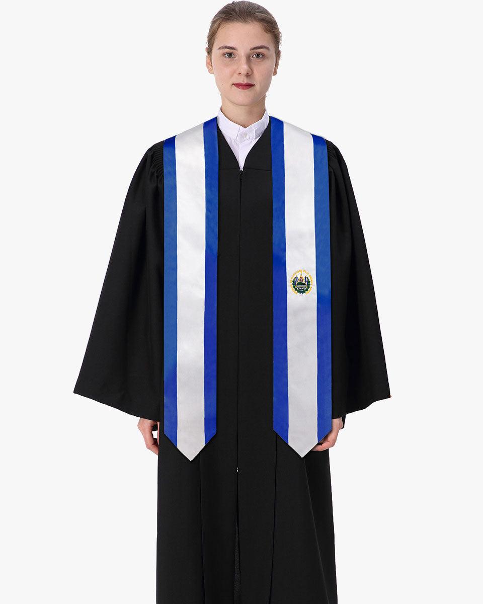 17 Country Flag Graduation Stoles Embroidery Sashes for Study Aboard International Students - Graduation Seller