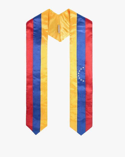 17 Country Flag Graduation Stoles Embroidery Sashes for Study Aboard International Students - Graduation Seller