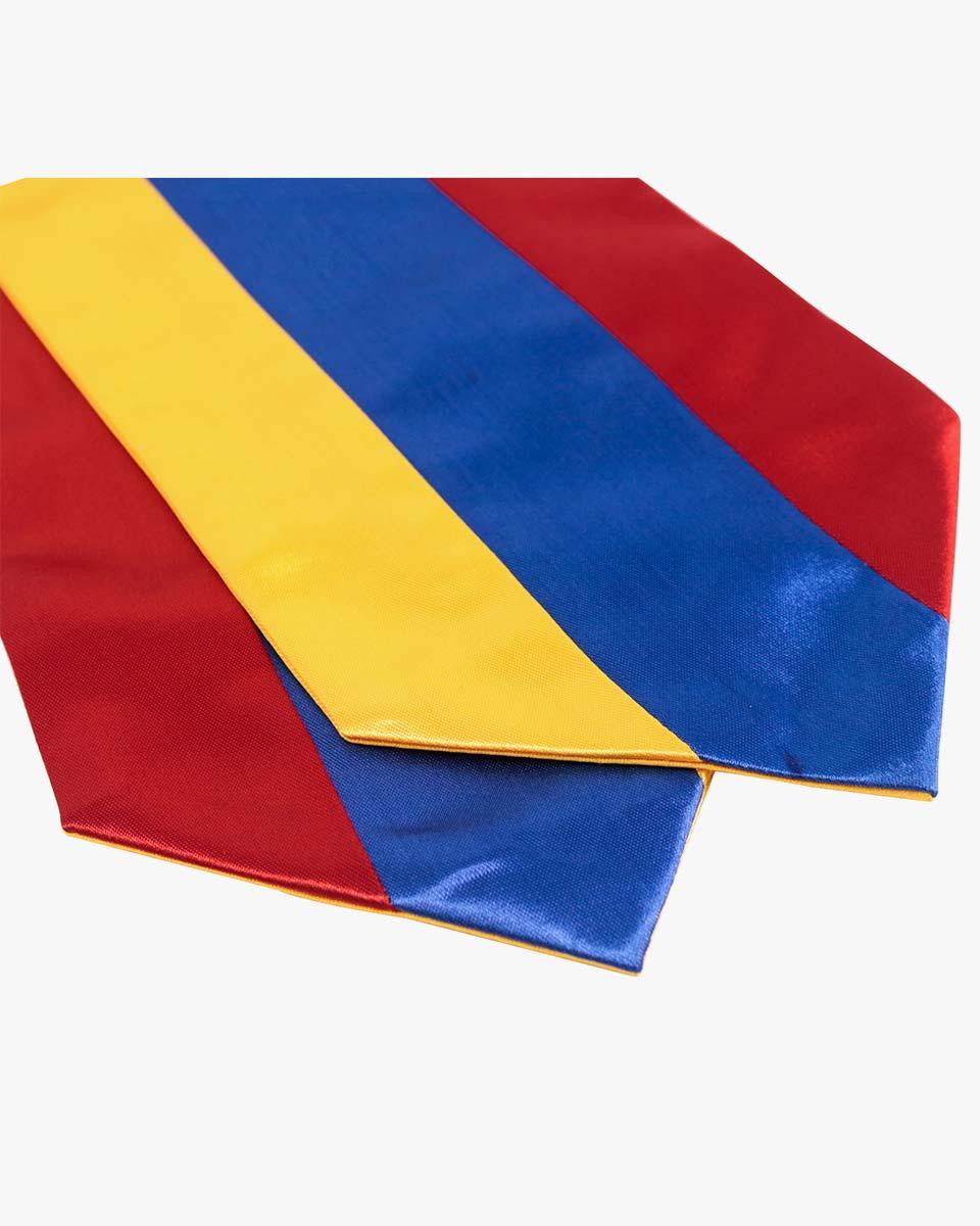 17 Country Flag Graduation Stoles Embroidery Sashes for Study Aboard International Students - Graduation Seller