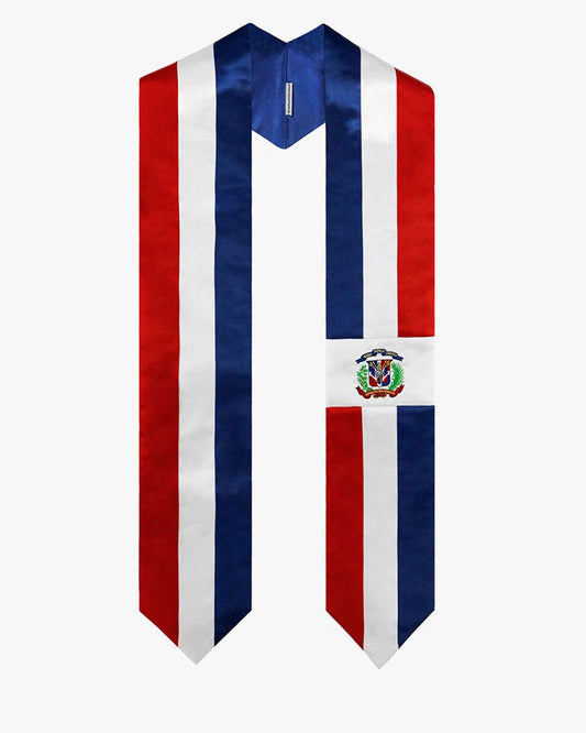 17 Country Flag Graduation Stoles Embroidery Sashes for Study Aboard International Students - Graduation Seller