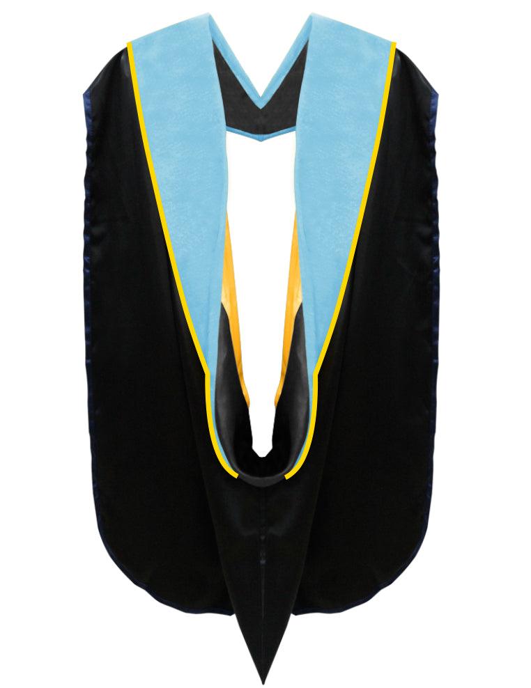 Deluxe Doctoral Academic Gown, Hood and Tam Package - CSULB - Graduation Seller