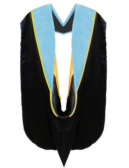 Deluxe Doctoral Academic Gown, Hood and Tam Package - CSULB - Graduation Seller