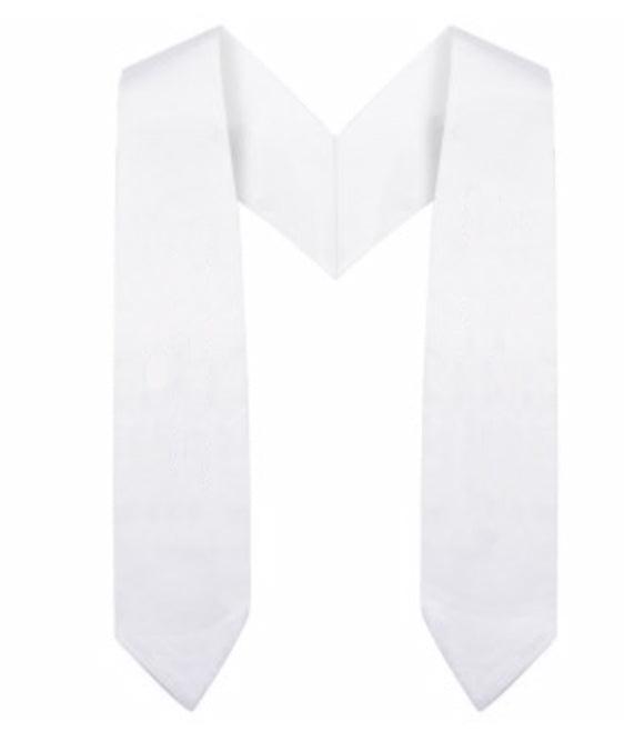 White Kindergarten/Preschool Stole - Graduation Seller