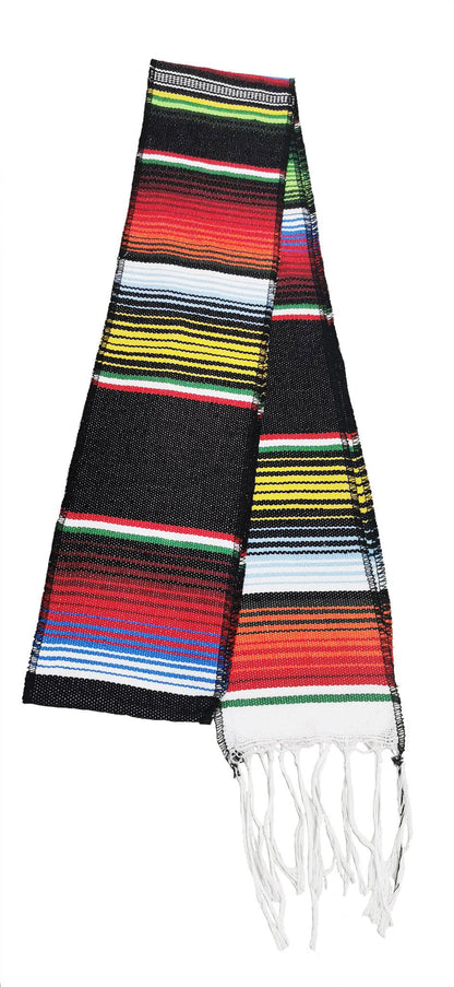 Black Mexican Serape Graduation Stole/Sash - Graduation Seller