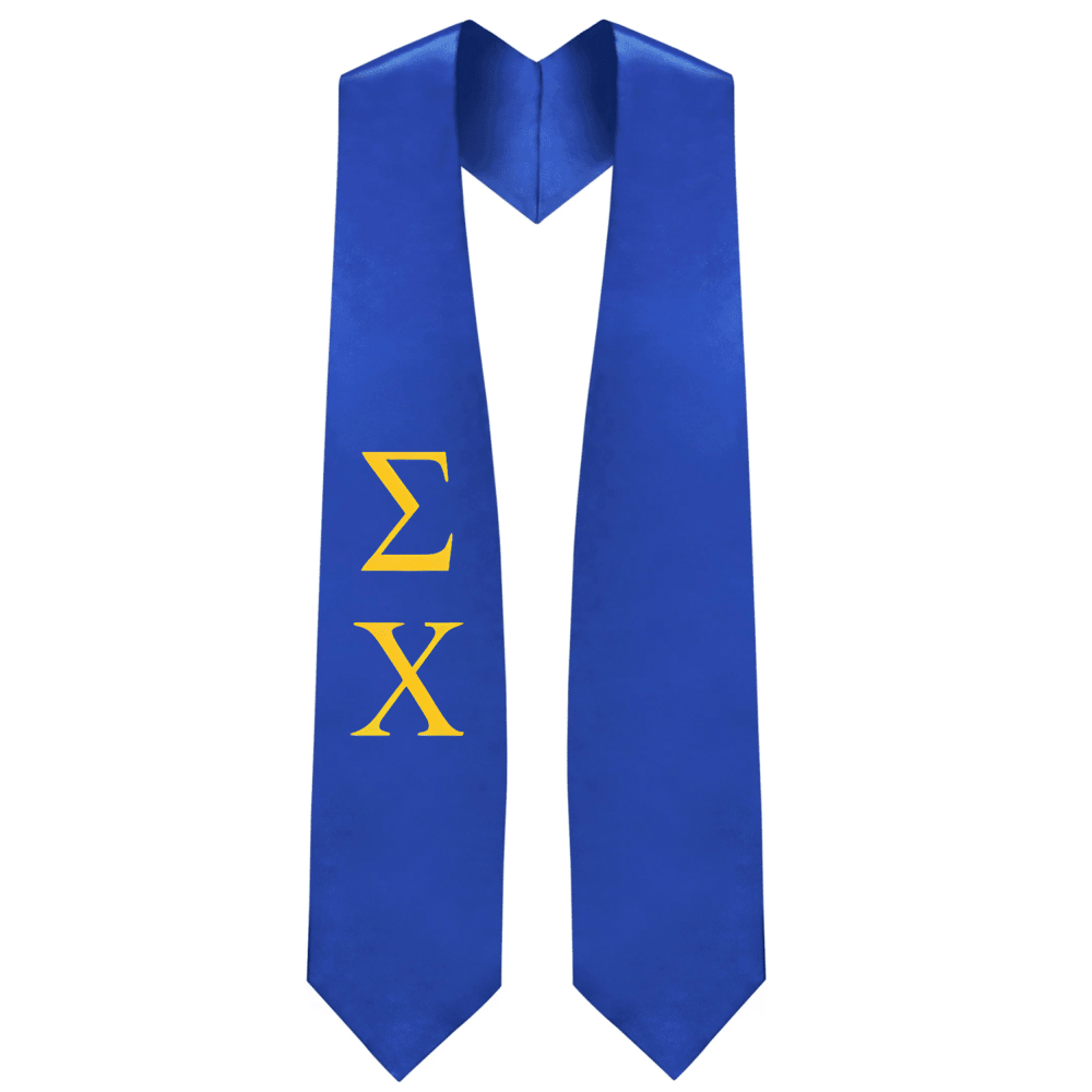 Sigma Chi Greek Lettered Stole - Graduation Seller