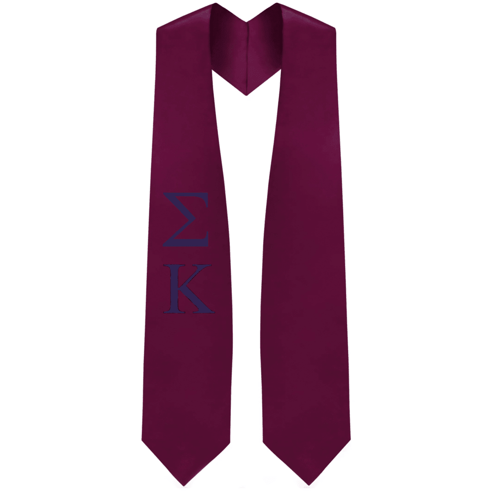 Sigma Kappa Greek Lettered Stole - Graduation Seller
