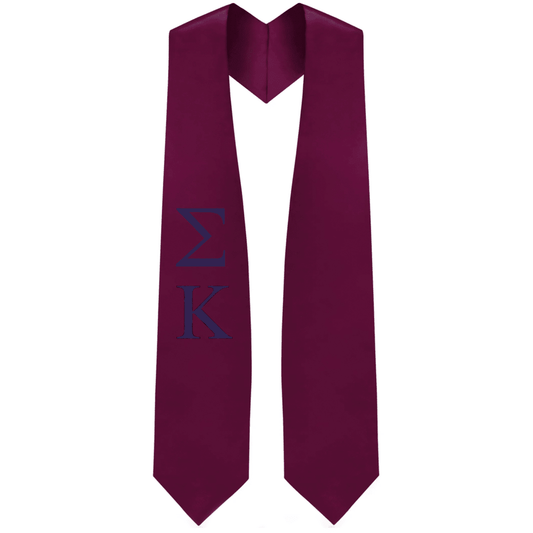 Sigma Kappa Greek Lettered Stole - Graduation Seller