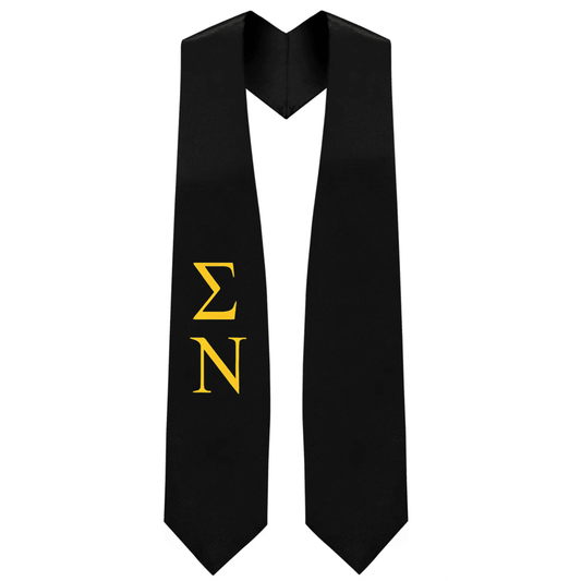 Sigma Nu Greek Lettered Stole - Graduation Seller