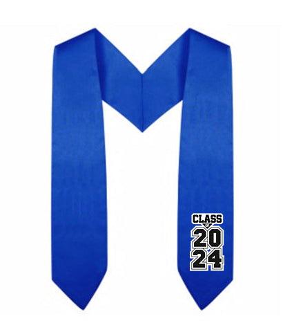 Royal Blue Kindergarten/Preschool Class of Stole - Graduation Seller