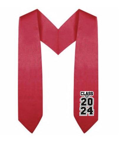 Red Kindergarten/Preschool Class of Stole - Graduation Seller