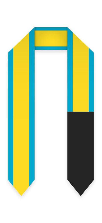 Bahamas Graduation Stole - Bahamas Flag Sash - Graduation Seller