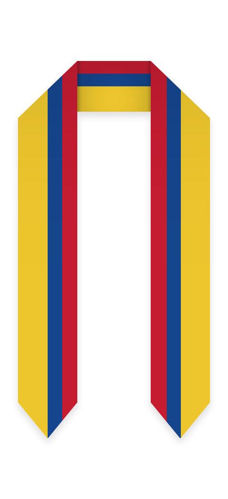 Colombia Graduation Stole - Colombia Flag Sash - Graduation Seller
