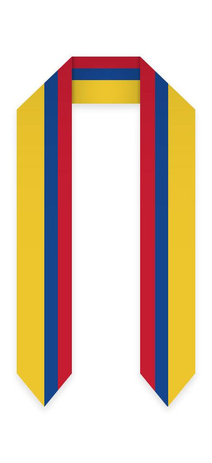 Colombia Graduation Stole - Colombia Flag Sash - Graduation Seller